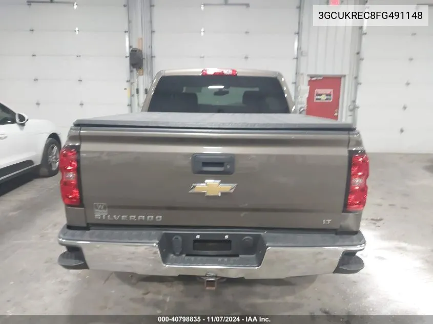 2015 Chevrolet Silverado 1500 2Lt VIN: 3GCUKREC8FG491148 Lot: 40798835