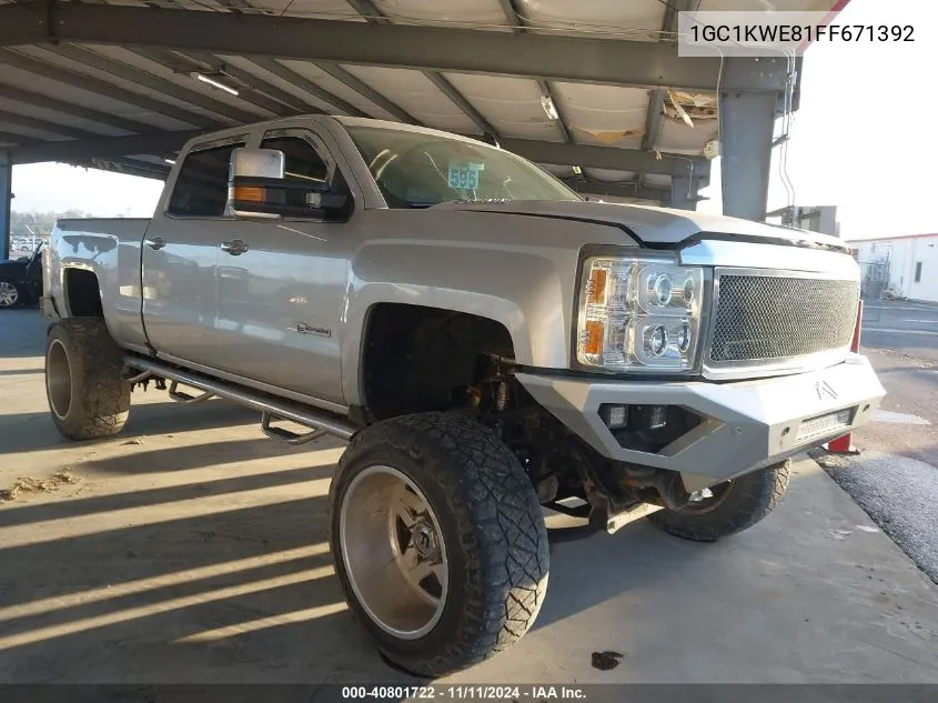 2015 Chevrolet Silverado 2500Hd Ltz VIN: 1GC1KWE81FF671392 Lot: 40801722