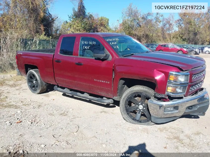 2015 Chevrolet Silverado 1500 1Lt VIN: 1GCVKREC1FZ197224 Lot: 40803070