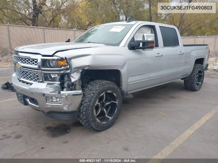 2015 Chevrolet Silverado 1500 1Lz VIN: 3GCUKSEJ1FG490803 Lot: 40821167