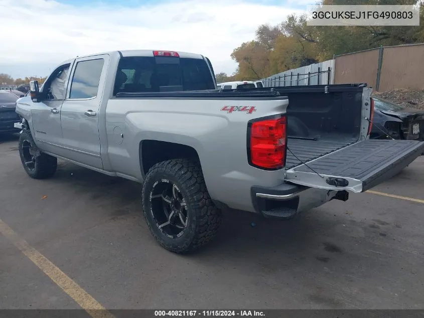 2015 Chevrolet Silverado 1500 1Lz VIN: 3GCUKSEJ1FG490803 Lot: 40821167