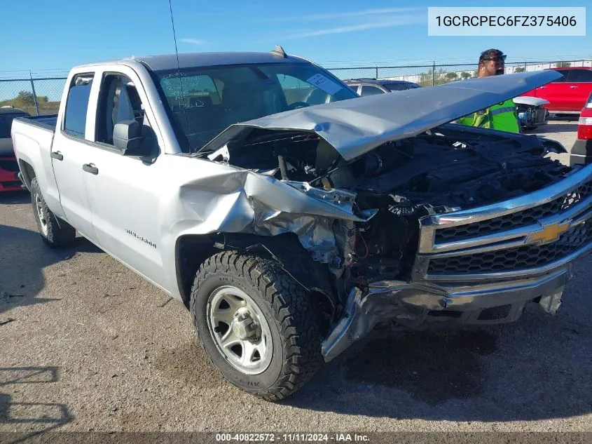 2015 Chevrolet Silverado 1500 Ls VIN: 1GCRCPEC6FZ375406 Lot: 40822572