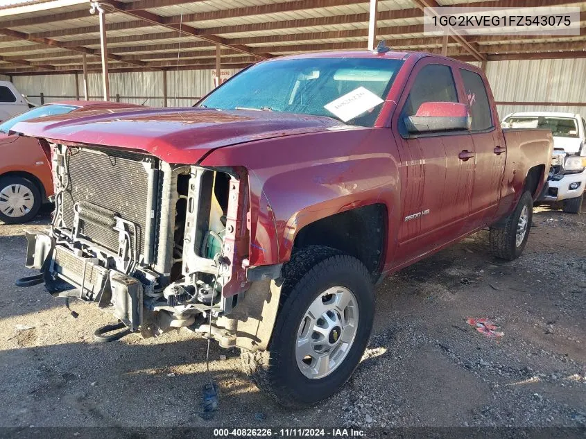 2015 Chevrolet Silverado 2500Hd Lt VIN: 1GC2KVEG1FZ543075 Lot: 40826226