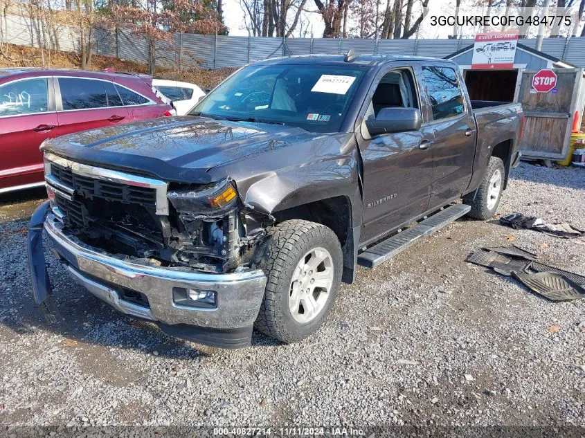 2015 Chevrolet Silverado 1500 2Lt VIN: 3GCUKREC0FG484775 Lot: 40827214