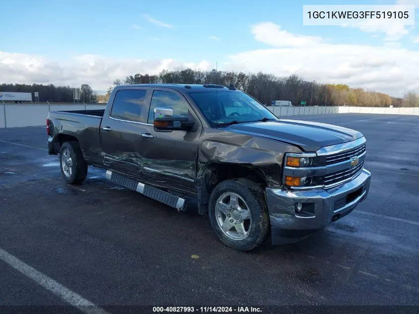 2015 Chevrolet Silverado 2500Hd Ltz VIN: 1GC1KWEG3FF519105 Lot: 40827993