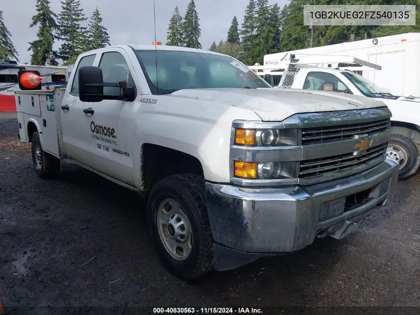 2015 Chevrolet Silverado 2500Hd Wt VIN: 1GB2KUEG2FZ540135 Lot: 40830563