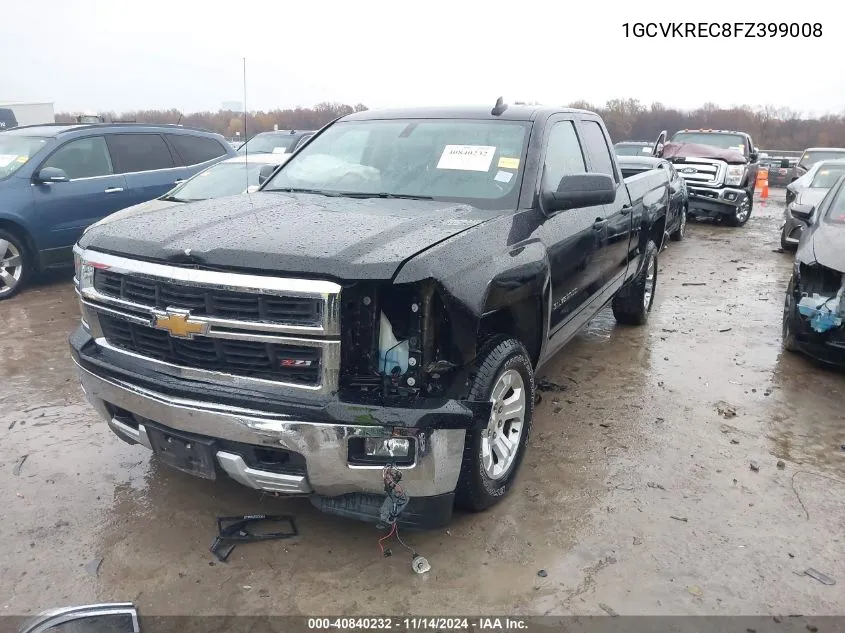 2015 Chevrolet Silverado 1500 2Lt VIN: 1GCVKREC8FZ399008 Lot: 40840232