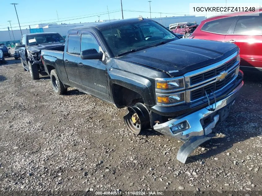 2015 Chevrolet Silverado 1500 2Lt VIN: 1GCVKREC2FZ411248 Lot: 40840517