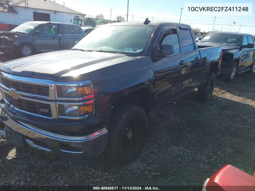 2015 Chevrolet Silverado 1500 2Lt VIN: 1GCVKREC2FZ411248 Lot: 40840517