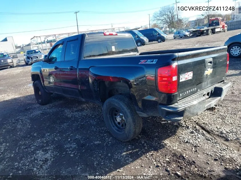 2015 Chevrolet Silverado 1500 2Lt VIN: 1GCVKREC2FZ411248 Lot: 40840517