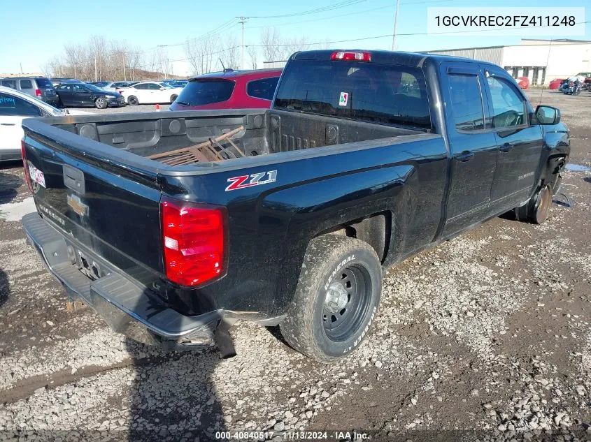 2015 Chevrolet Silverado 1500 2Lt VIN: 1GCVKREC2FZ411248 Lot: 40840517