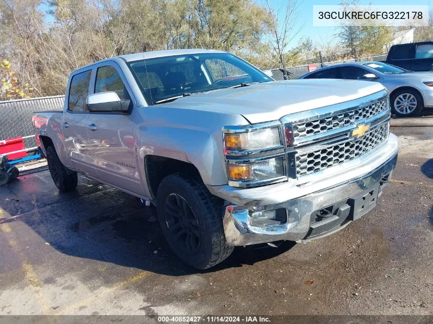 3GCUKREC6FG322178 2015 Chevrolet Silverado 1500 1Lt