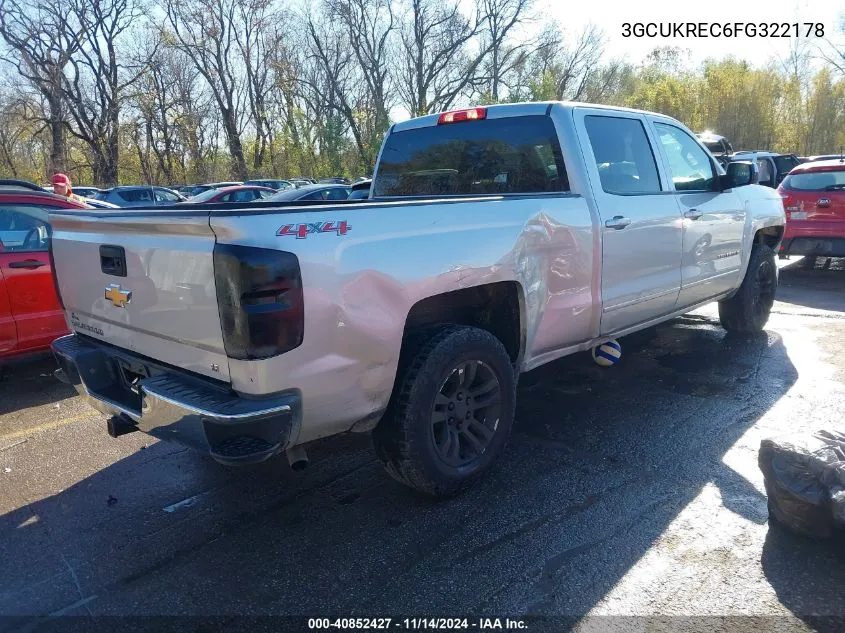 3GCUKREC6FG322178 2015 Chevrolet Silverado 1500 1Lt