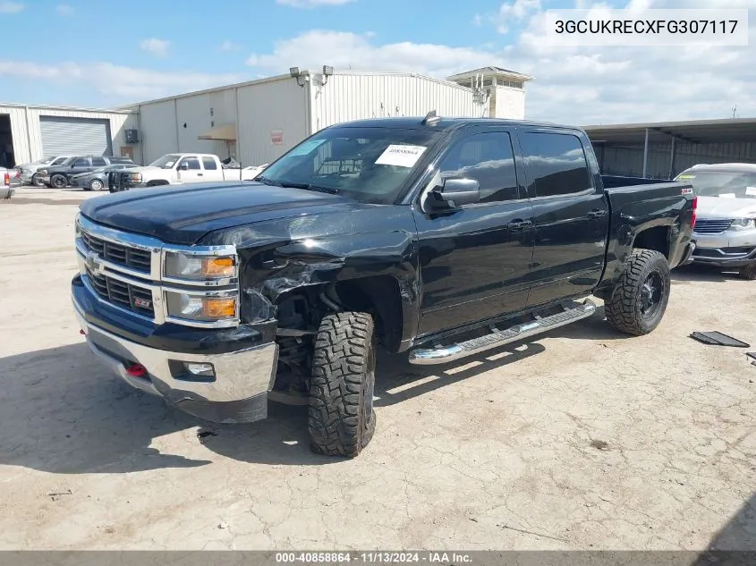 2015 Chevrolet Silverado 1500 2Lt VIN: 3GCUKRECXFG307117 Lot: 40858864