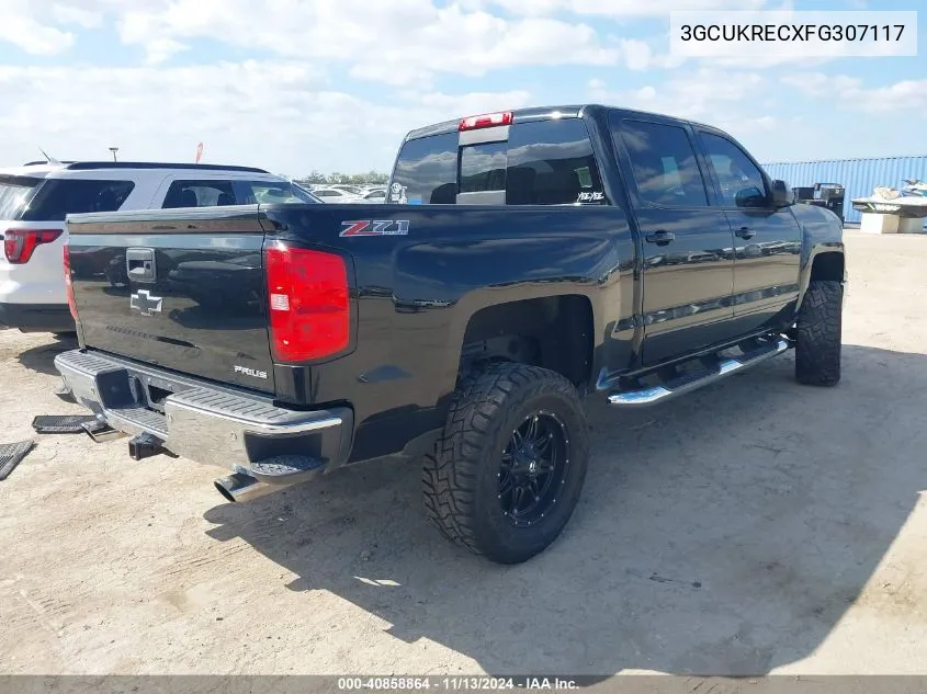 2015 Chevrolet Silverado 1500 2Lt VIN: 3GCUKRECXFG307117 Lot: 40858864