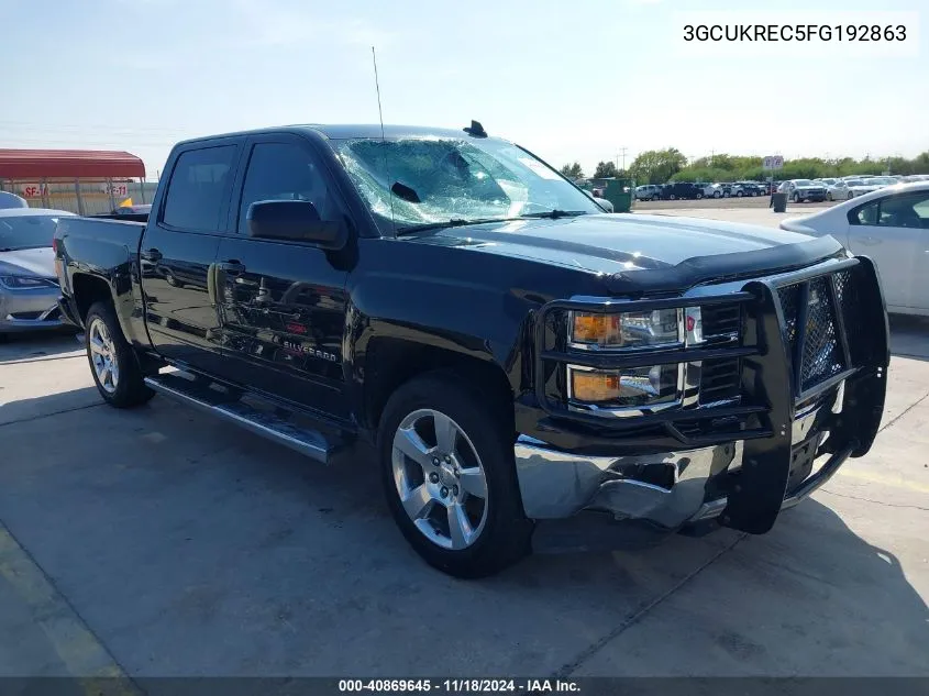 2015 Chevrolet Silverado 1500 2Lt VIN: 3GCUKREC5FG192863 Lot: 40869645