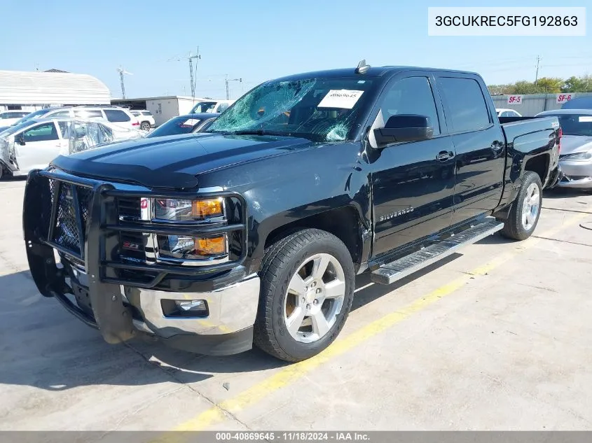 2015 Chevrolet Silverado 1500 2Lt VIN: 3GCUKREC5FG192863 Lot: 40869645