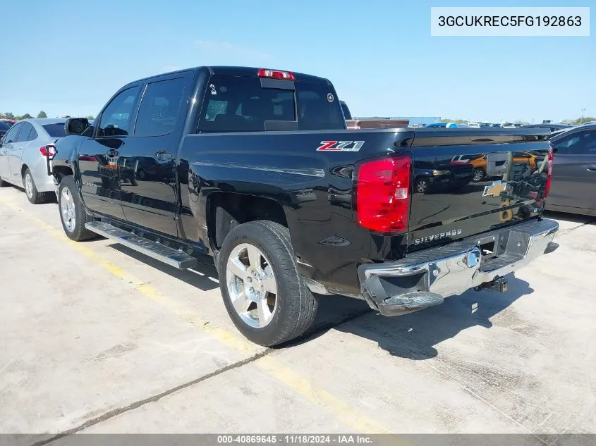 2015 Chevrolet Silverado 1500 2Lt VIN: 3GCUKREC5FG192863 Lot: 40869645