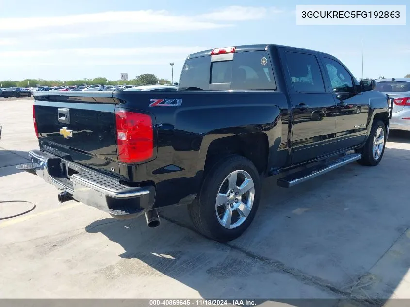 2015 Chevrolet Silverado 1500 2Lt VIN: 3GCUKREC5FG192863 Lot: 40869645