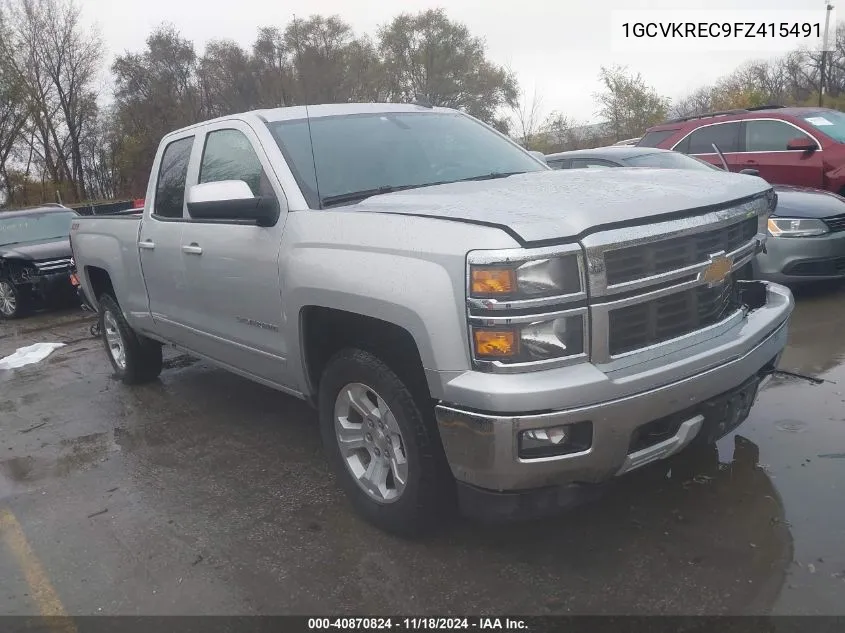 2015 Chevrolet Silverado 1500 2Lt VIN: 1GCVKREC9FZ415491 Lot: 40870824