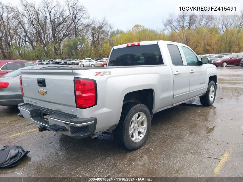 2015 Chevrolet Silverado 1500 2Lt VIN: 1GCVKREC9FZ415491 Lot: 40870824