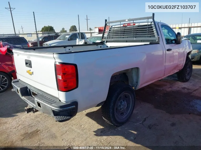 2015 Chevrolet Silverado 2500Hd Wt VIN: 1GC0KUEG2FZ103707 Lot: 40873130