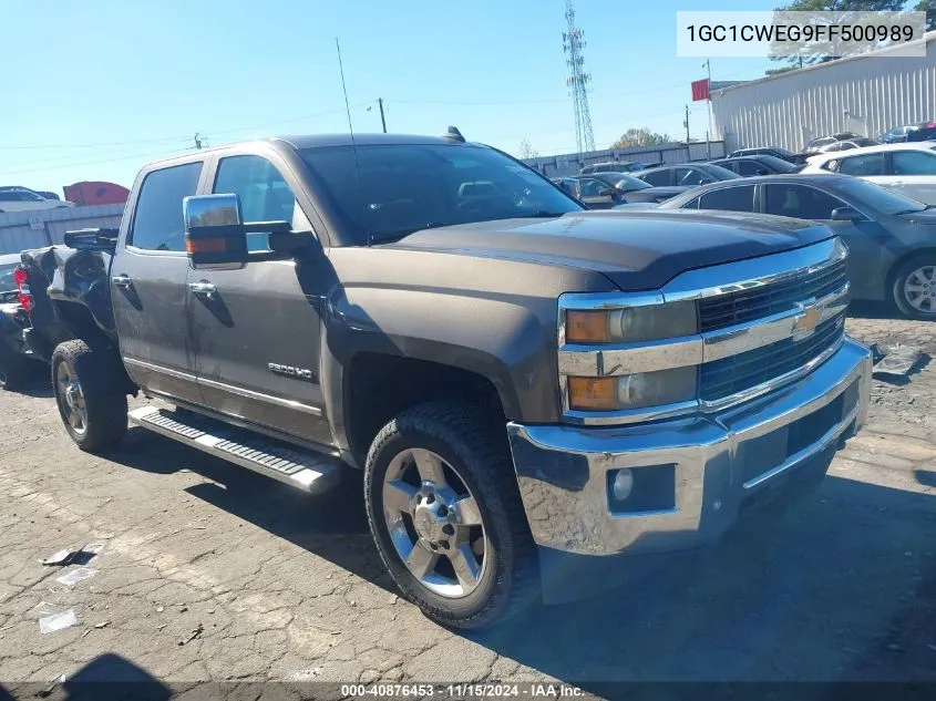 2015 Chevrolet Silverado 2500Hd Ltz VIN: 1GC1CWEG9FF500989 Lot: 40876453