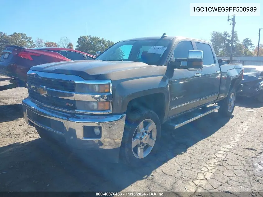 2015 Chevrolet Silverado 2500Hd Ltz VIN: 1GC1CWEG9FF500989 Lot: 40876453