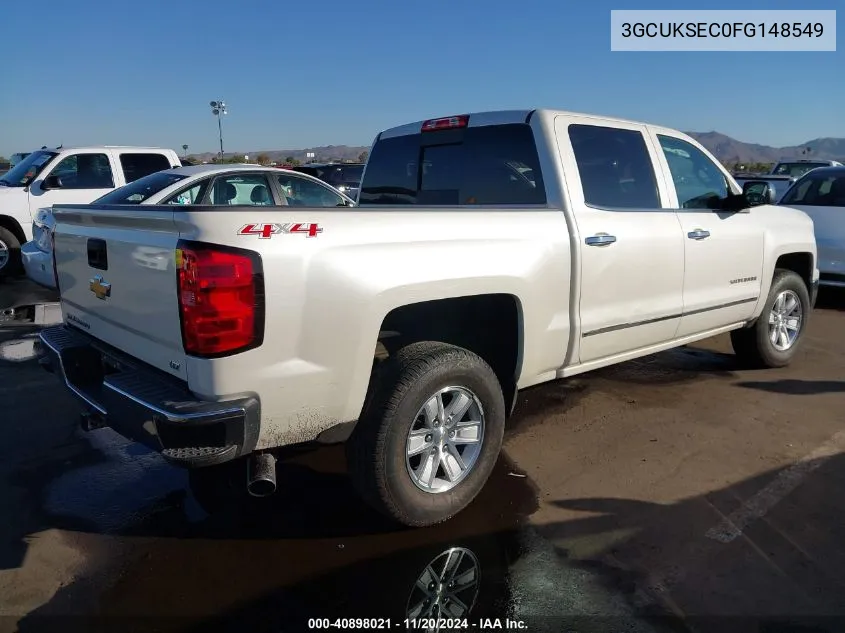 2015 Chevrolet Silverado 1500 1Lz VIN: 3GCUKSEC0FG148549 Lot: 40898021