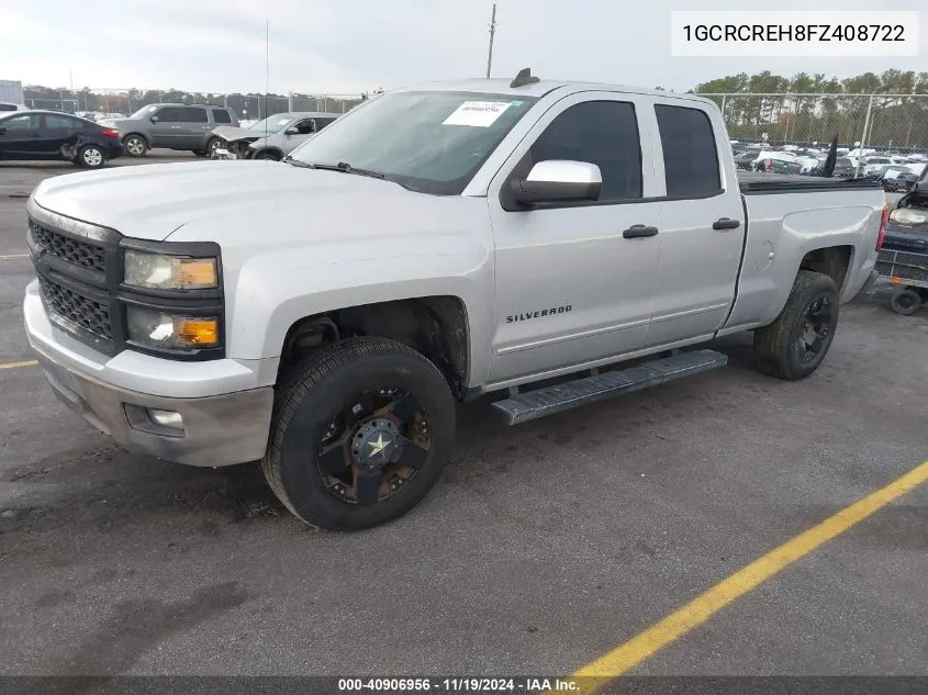 1GCRCREH8FZ408722 2015 Chevrolet Silverado 1500 1Lt