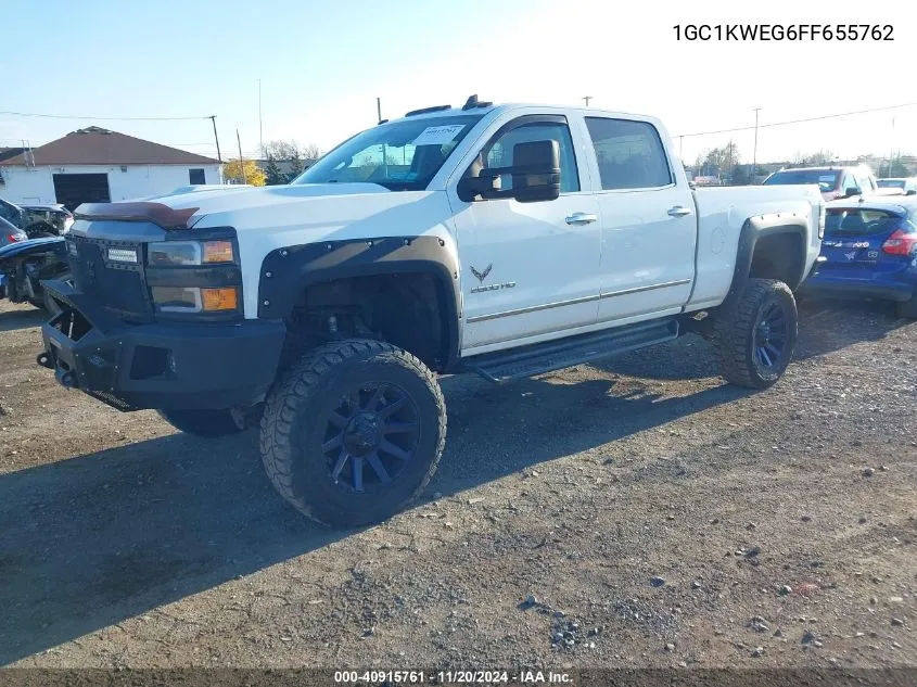 2015 Chevrolet Silverado 2500Hd Ltz VIN: 1GC1KWEG6FF655762 Lot: 40915761