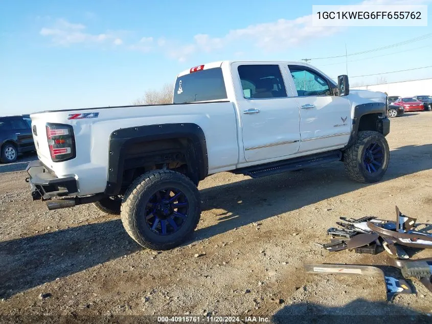 2015 Chevrolet Silverado 2500Hd Ltz VIN: 1GC1KWEG6FF655762 Lot: 40915761