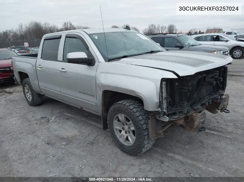 2015 Chevrolet Silverado 1500 1Lt VIN: 3GCUKREHXFG257024 Lot: 40921045