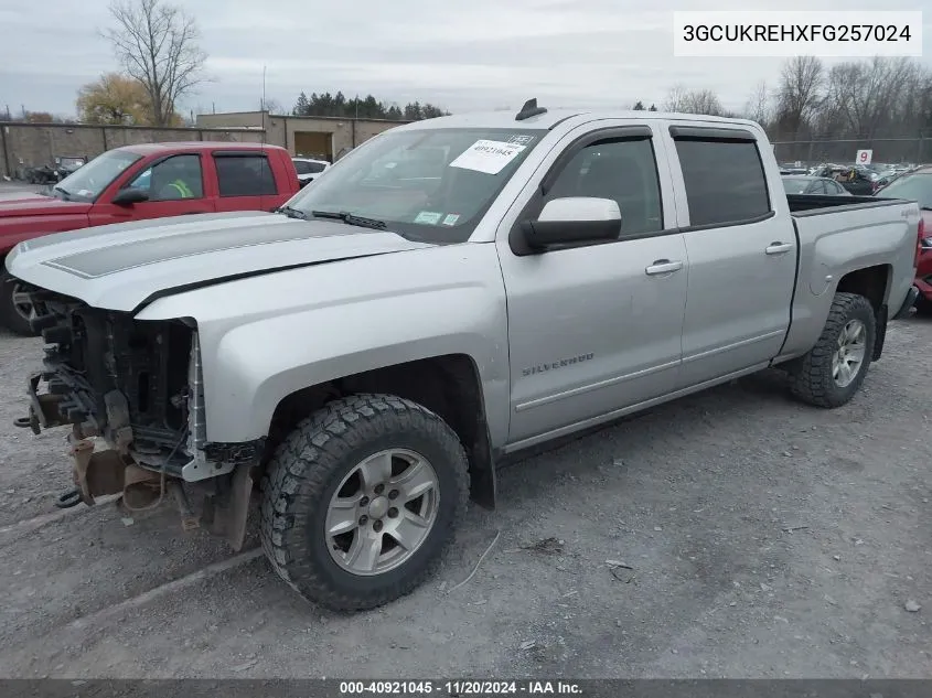 2015 Chevrolet Silverado 1500 1Lt VIN: 3GCUKREHXFG257024 Lot: 40921045