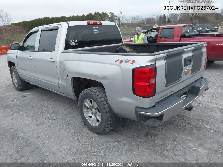 2015 Chevrolet Silverado 1500 1Lt VIN: 3GCUKREHXFG257024 Lot: 40921045