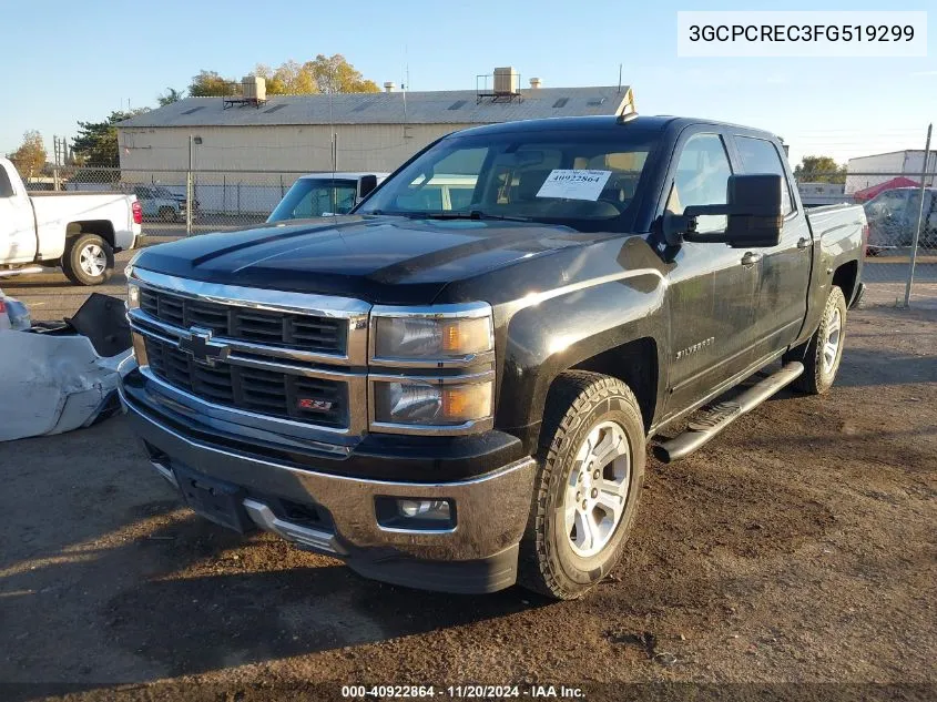 2015 Chevrolet Silverado 1500 2Lt VIN: 3GCPCREC3FG519299 Lot: 40922864