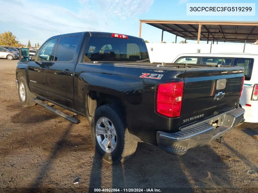 2015 Chevrolet Silverado 1500 2Lt VIN: 3GCPCREC3FG519299 Lot: 40922864