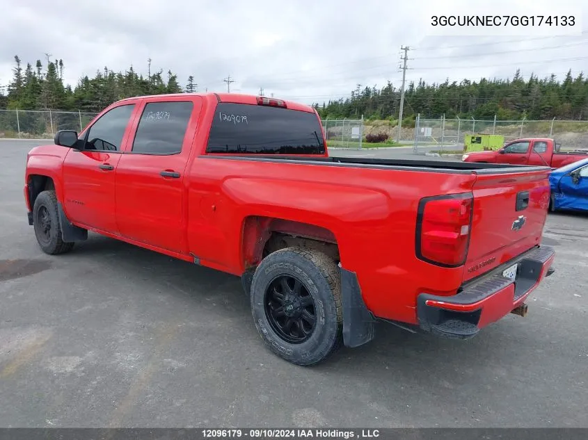 2016 Chevrolet Silverado 1500 VIN: 3GCUKNEC7GG174133 Lot: 12096179