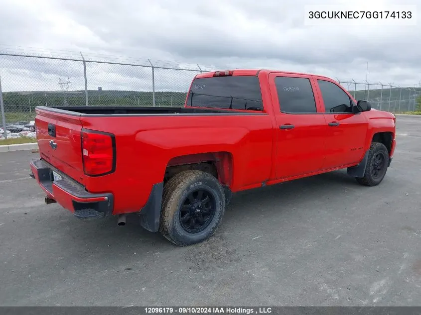 2016 Chevrolet Silverado 1500 VIN: 3GCUKNEC7GG174133 Lot: 12096179