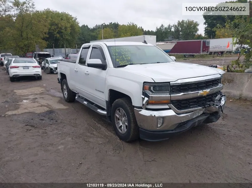 2016 Chevrolet Silverado 1500 VIN: 1GCVKREC5GZ246622 Lot: 12103119