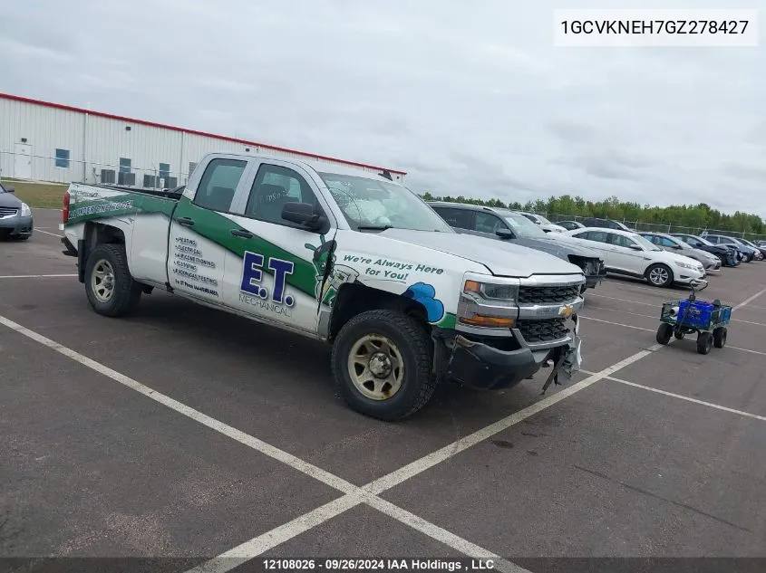 2016 Chevrolet Silverado 1500 VIN: 1GCVKNEH7GZ278427 Lot: 12108026