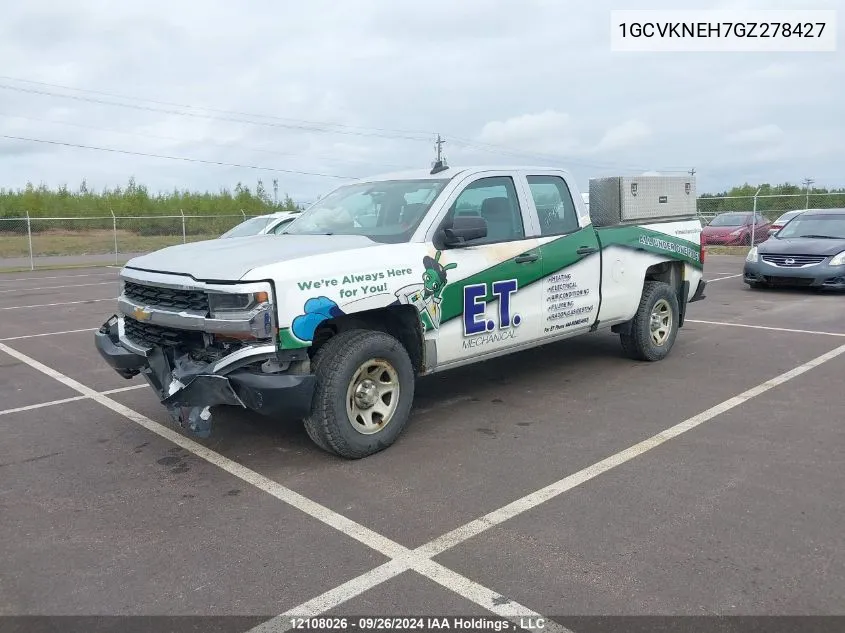 2016 Chevrolet Silverado 1500 VIN: 1GCVKNEH7GZ278427 Lot: 12108026