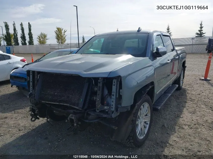 2016 Chevrolet Silverado K1500 High Country VIN: 3GCUKTEJ1GG119664 Lot: 12115548