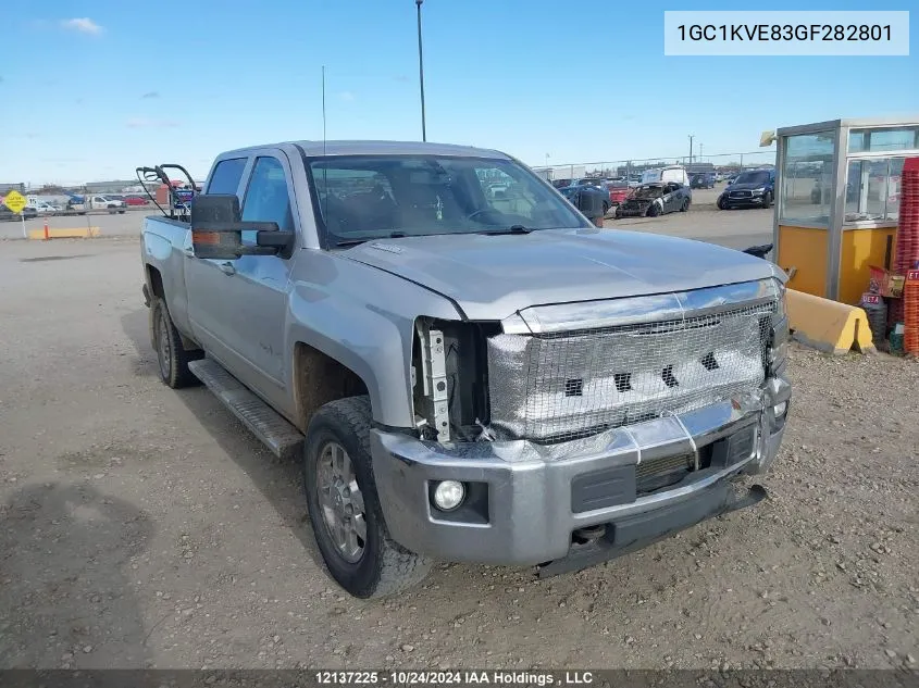 2016 Chevrolet Silverado 2500Hd VIN: 1GC1KVE83GF282801 Lot: 12137225