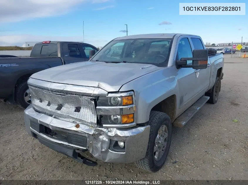 2016 Chevrolet Silverado 2500Hd VIN: 1GC1KVE83GF282801 Lot: 12137225