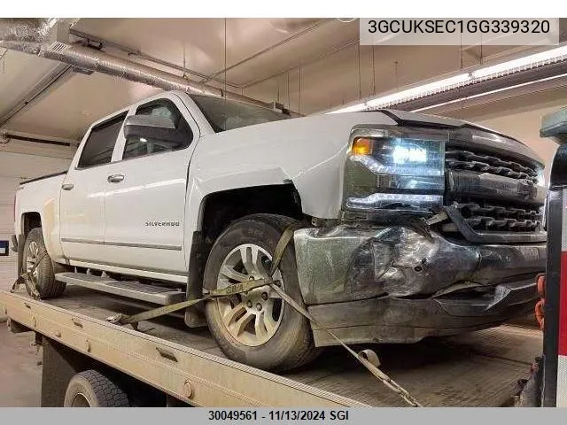 2016 Chevrolet Silverado K1500 Ltz VIN: 3GCUKSEC1GG339320 Lot: 30049561