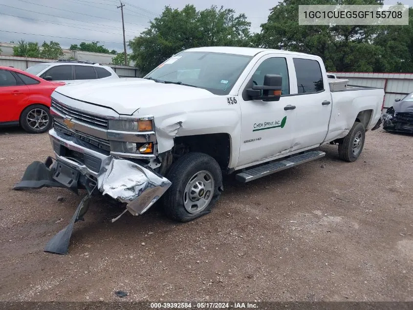 2016 Chevrolet Silverado 2500Hd Wt VIN: 1GC1CUEG5GF155708 Lot: 39392584