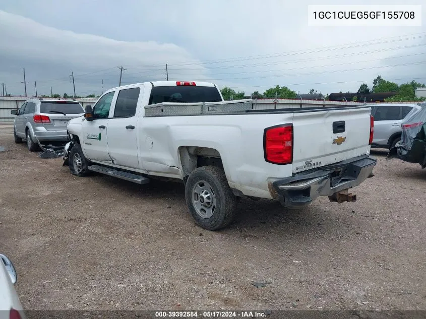 2016 Chevrolet Silverado 2500Hd Wt VIN: 1GC1CUEG5GF155708 Lot: 39392584