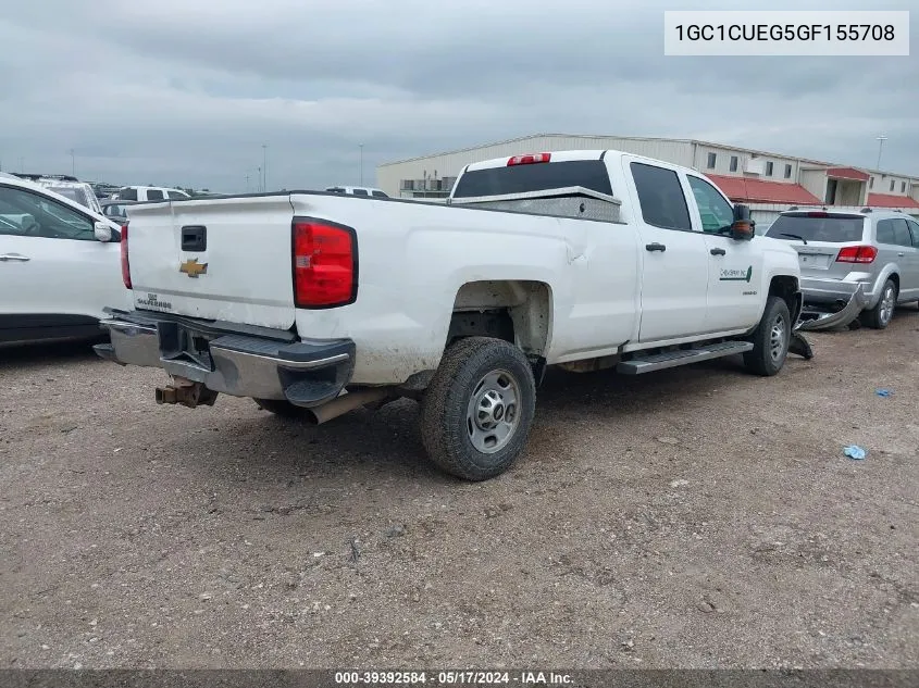 2016 Chevrolet Silverado 2500Hd Wt VIN: 1GC1CUEG5GF155708 Lot: 39392584