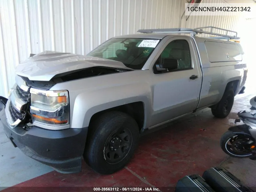 2016 Chevrolet Silverado 1500 Wt VIN: 1GCNCNEH4GZ221342 Lot: 39563112